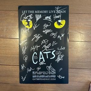 Signed Cats Poster
